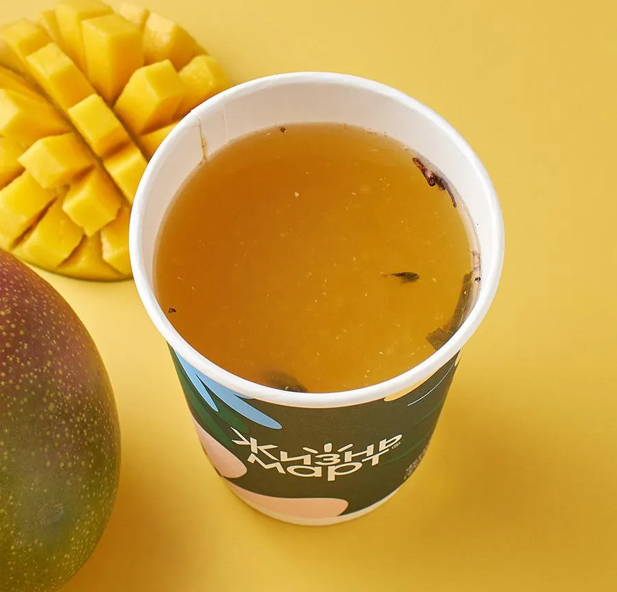 Чай зеленый сенча "манго-маракуя"