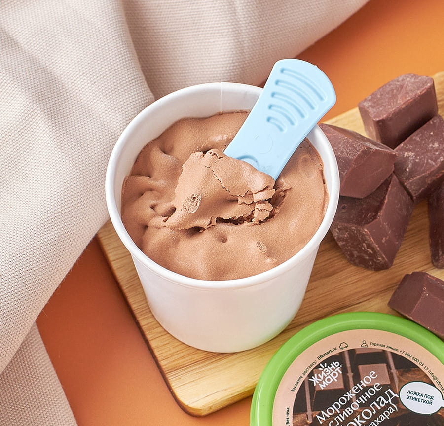 Мороженое шоколад (без сахара)