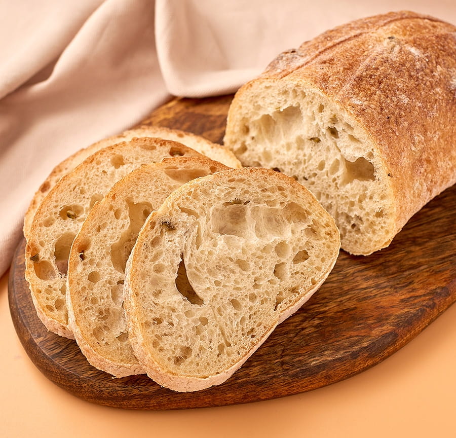 Джабатта (итальянский хлеб с оливками) ГОТОВАЯ