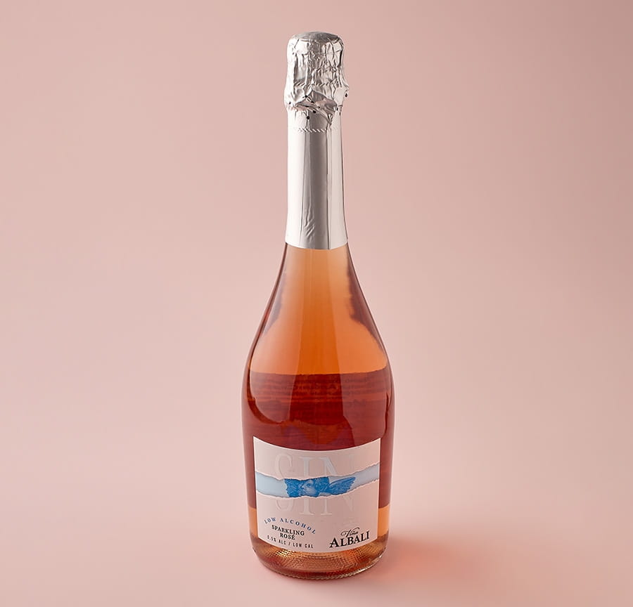 Вино игристое безалкогольное розовое Винья Албали Спарклинг Розе 0.75л