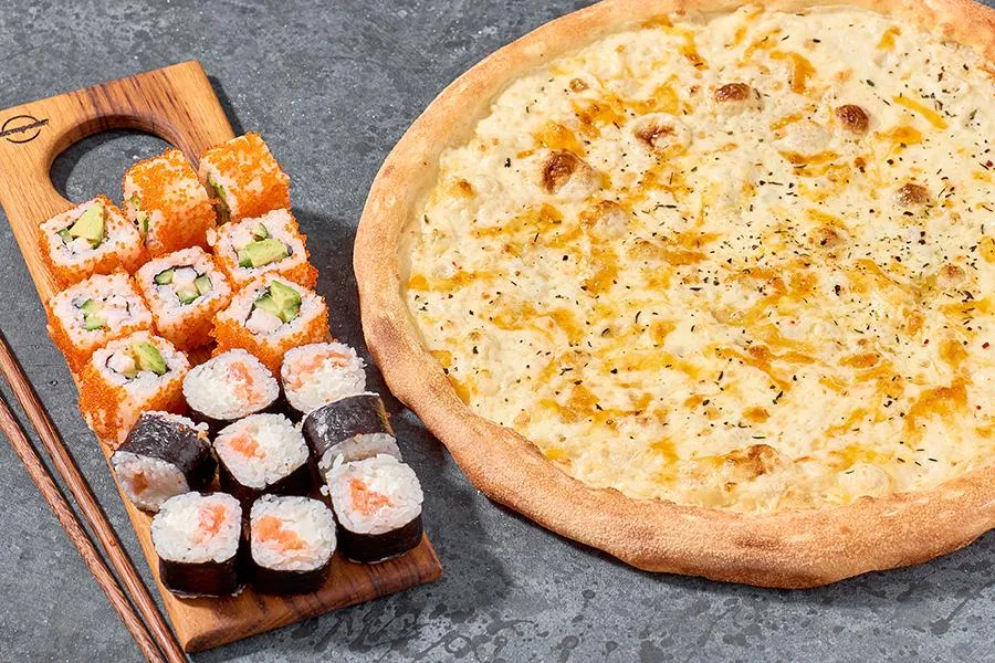 2 ролла и Сырная