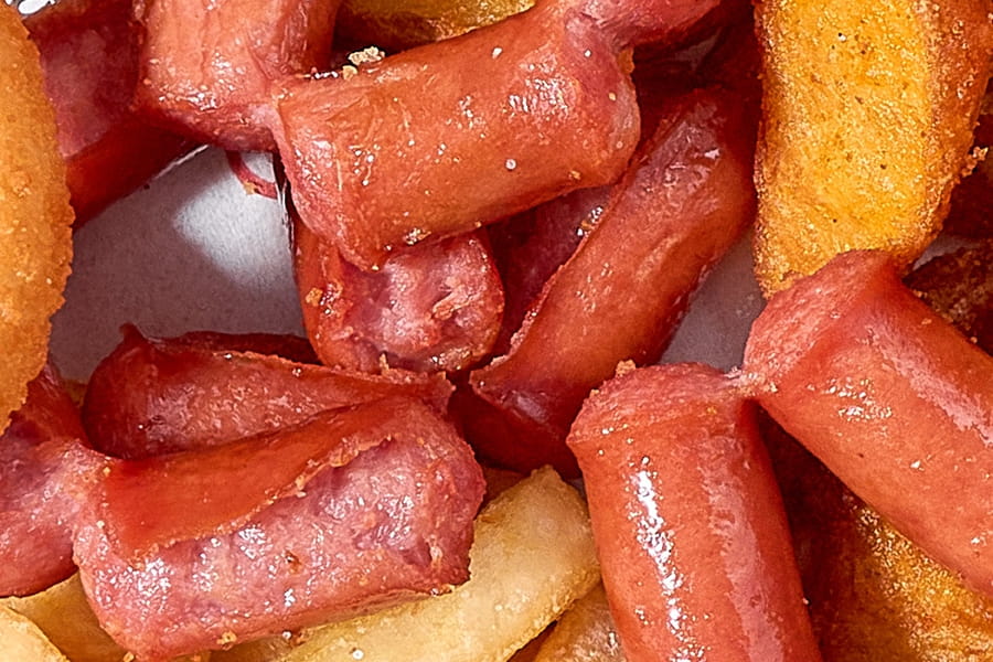 Сырная и колбаски