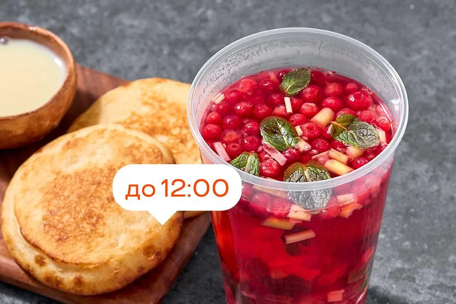 Завтрак с оладушками 