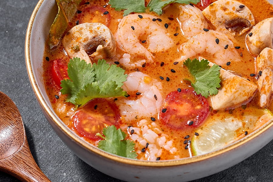 Том-ям с креветкой