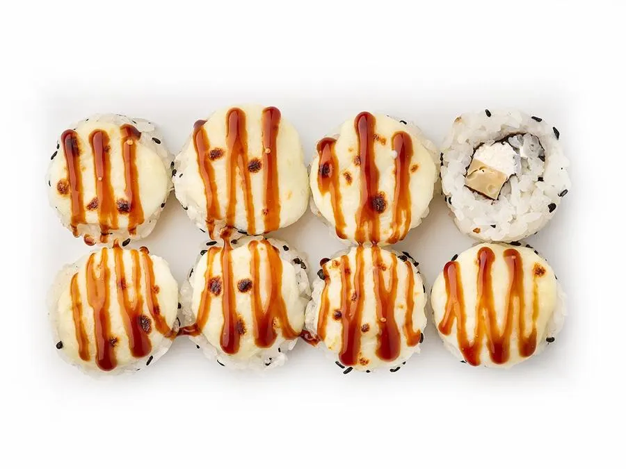 Ролл с омлетом запеченный