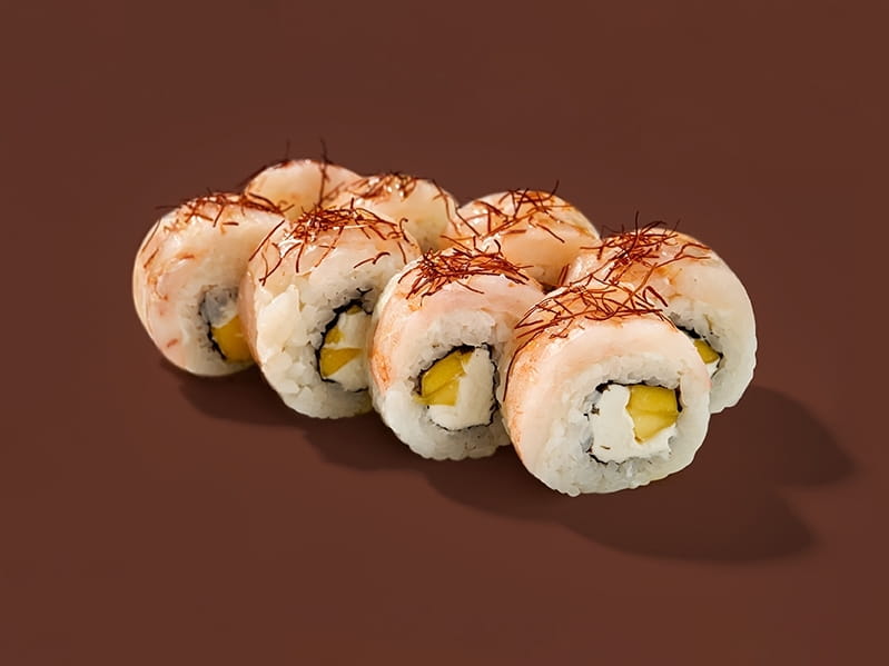 Филадельфия в креветке с манго