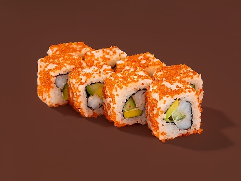 Сет из 4 роллов и Калифорнии с креветкой