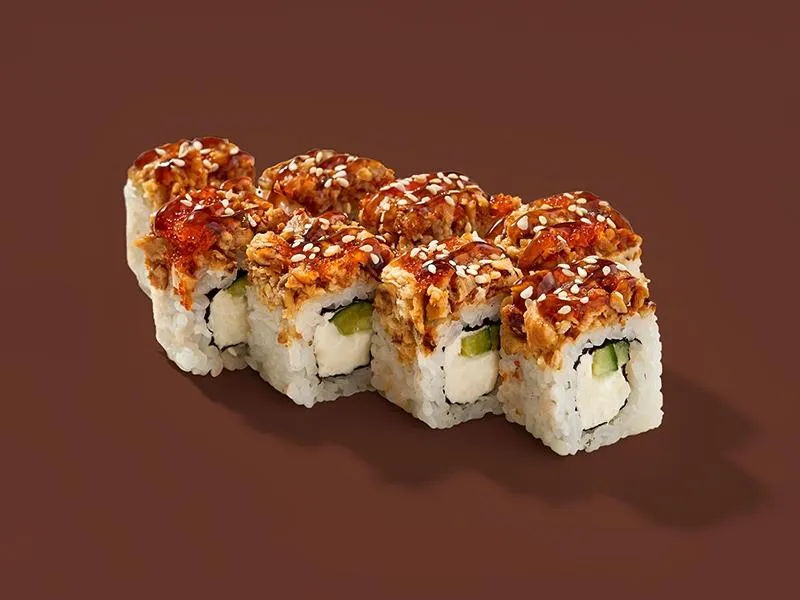 Унаги с угрём и тобико