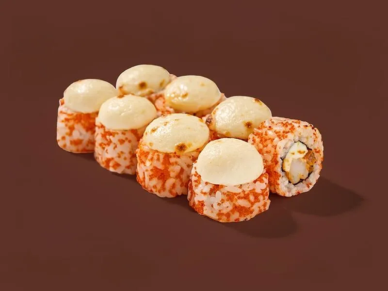 Запечённый с креветкой