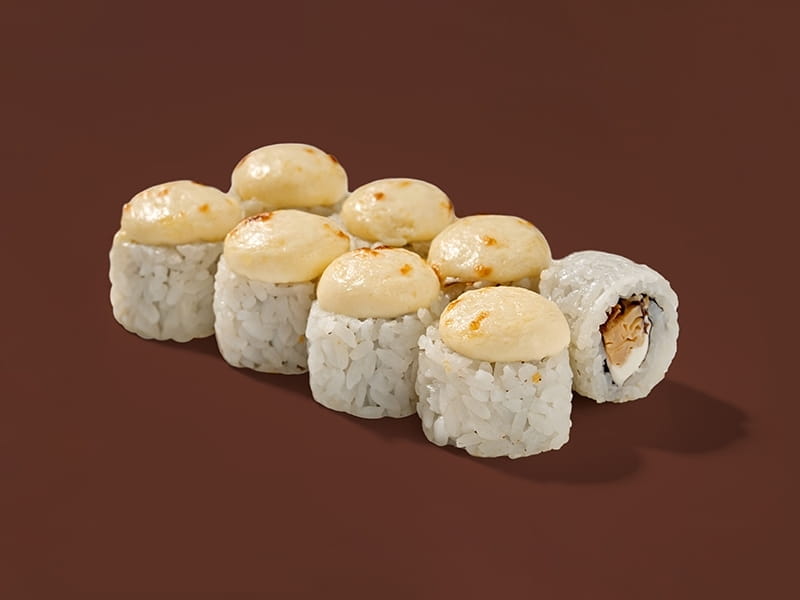 Сет из 5 роллов и Хрустящего с лососем