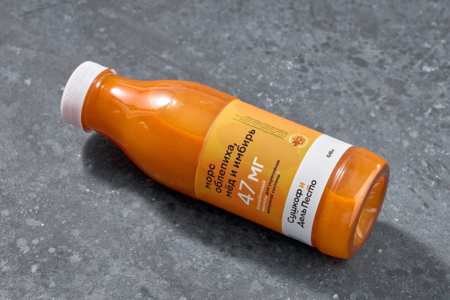 Морс Облепиха, имбирь и мёд