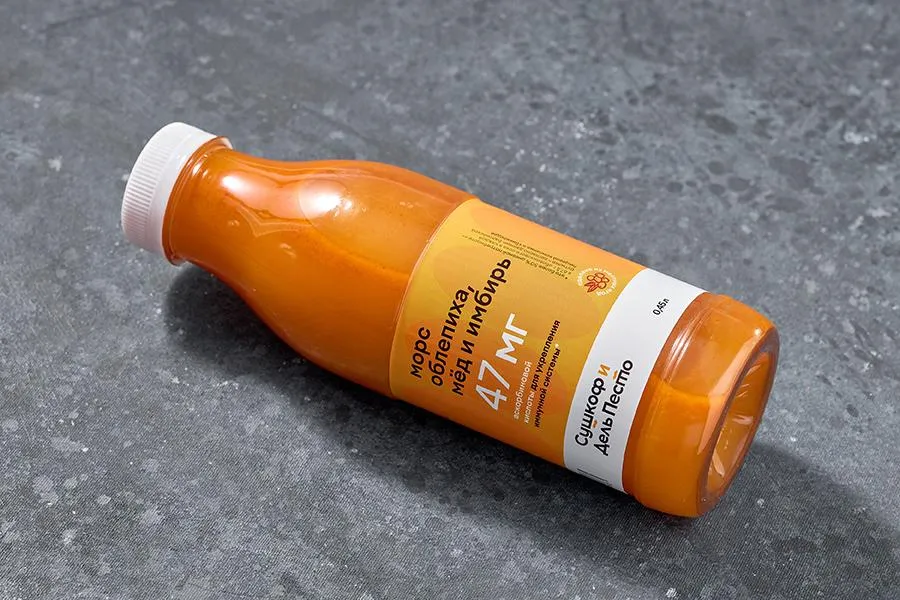 Морс Облепиха, имбирь и мёд