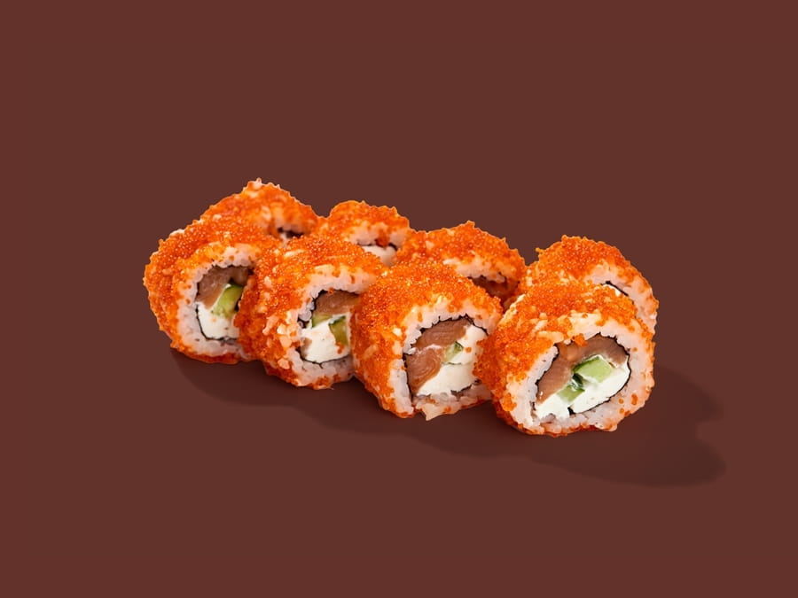 Сет из 4 роллов и Калифорнии с лососем