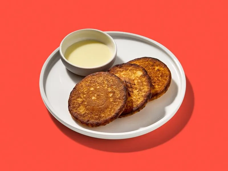 Панкейки со сгущенкой   