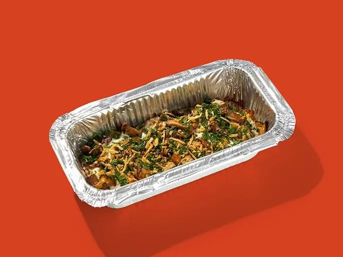 Запеченный картофель с лисичками