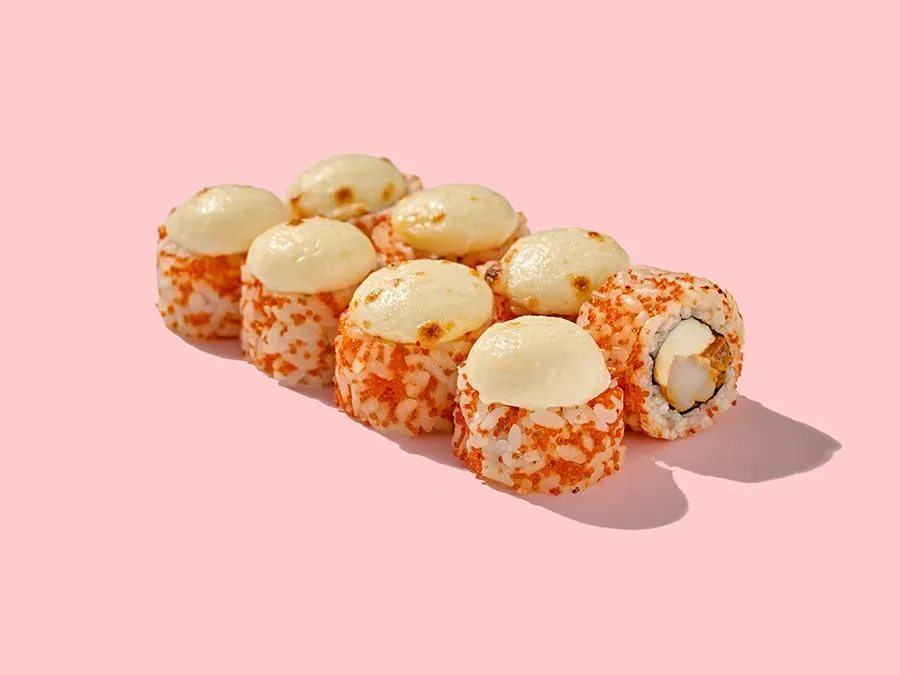Запечённый с креветкой